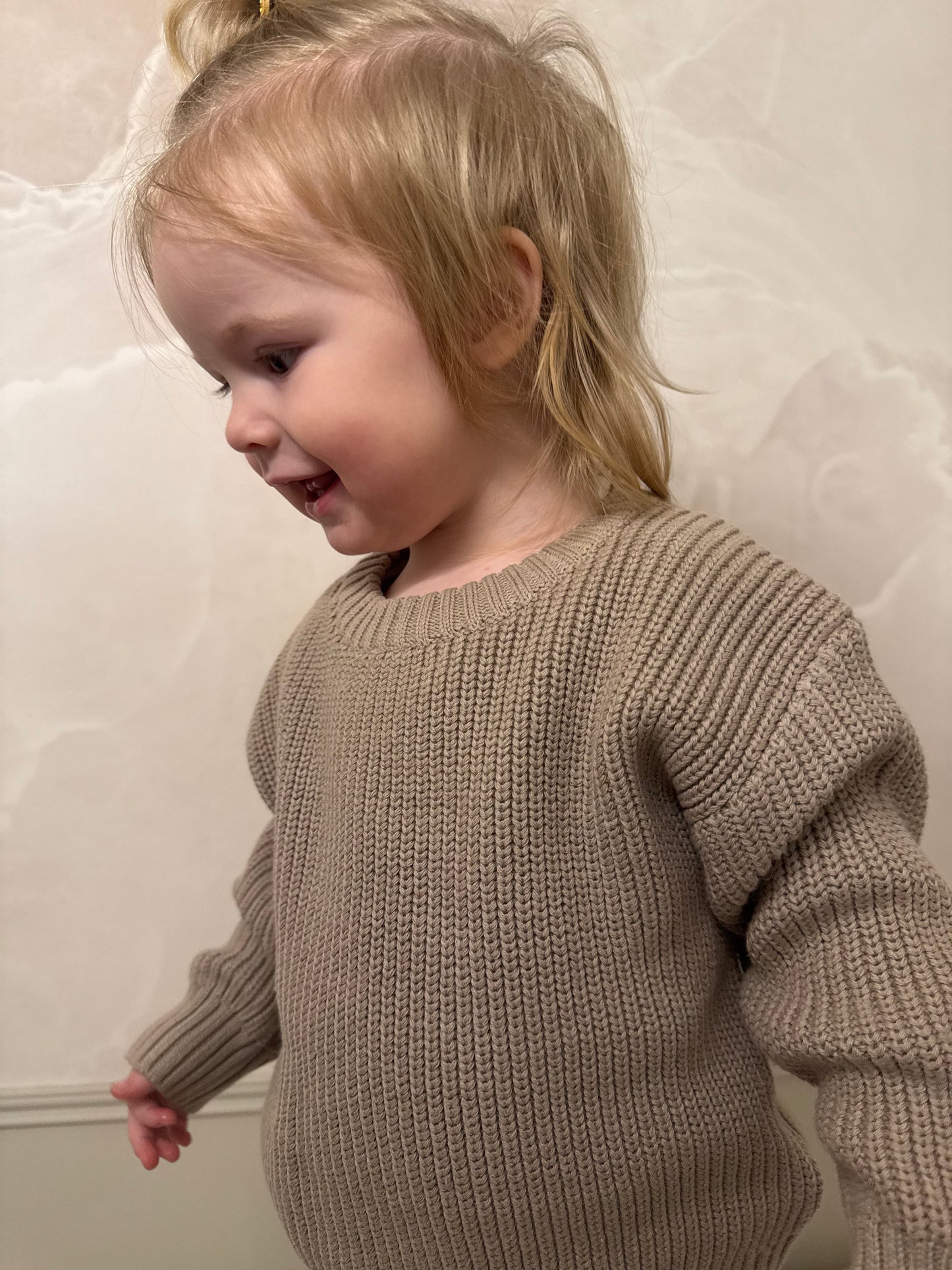 Chunky spring knit jumper