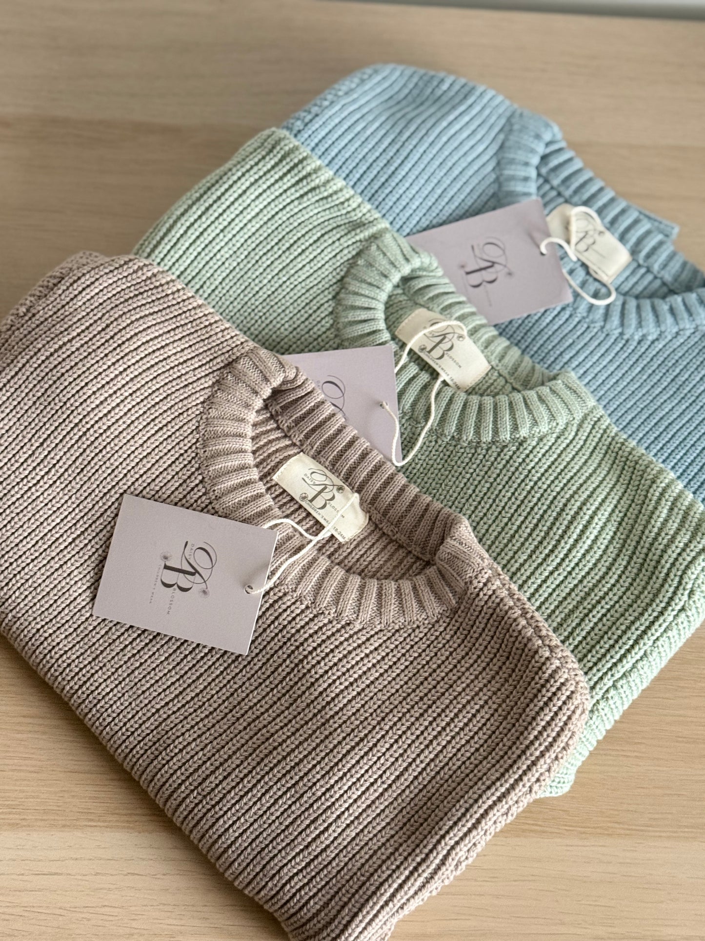 Chunky spring knit jumper