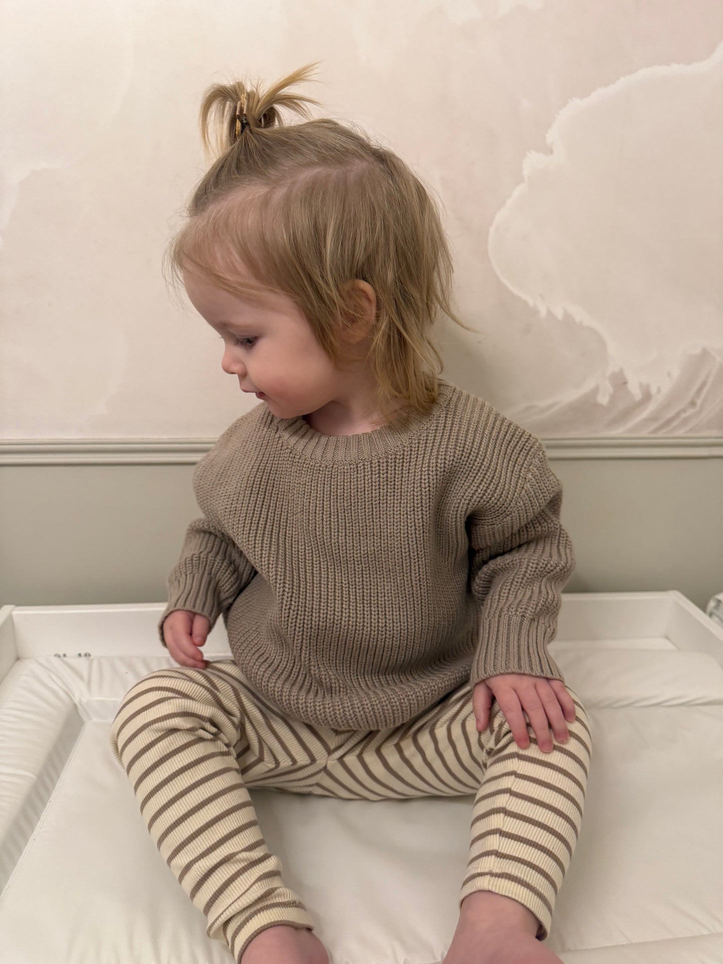 Chunky spring knit jumper