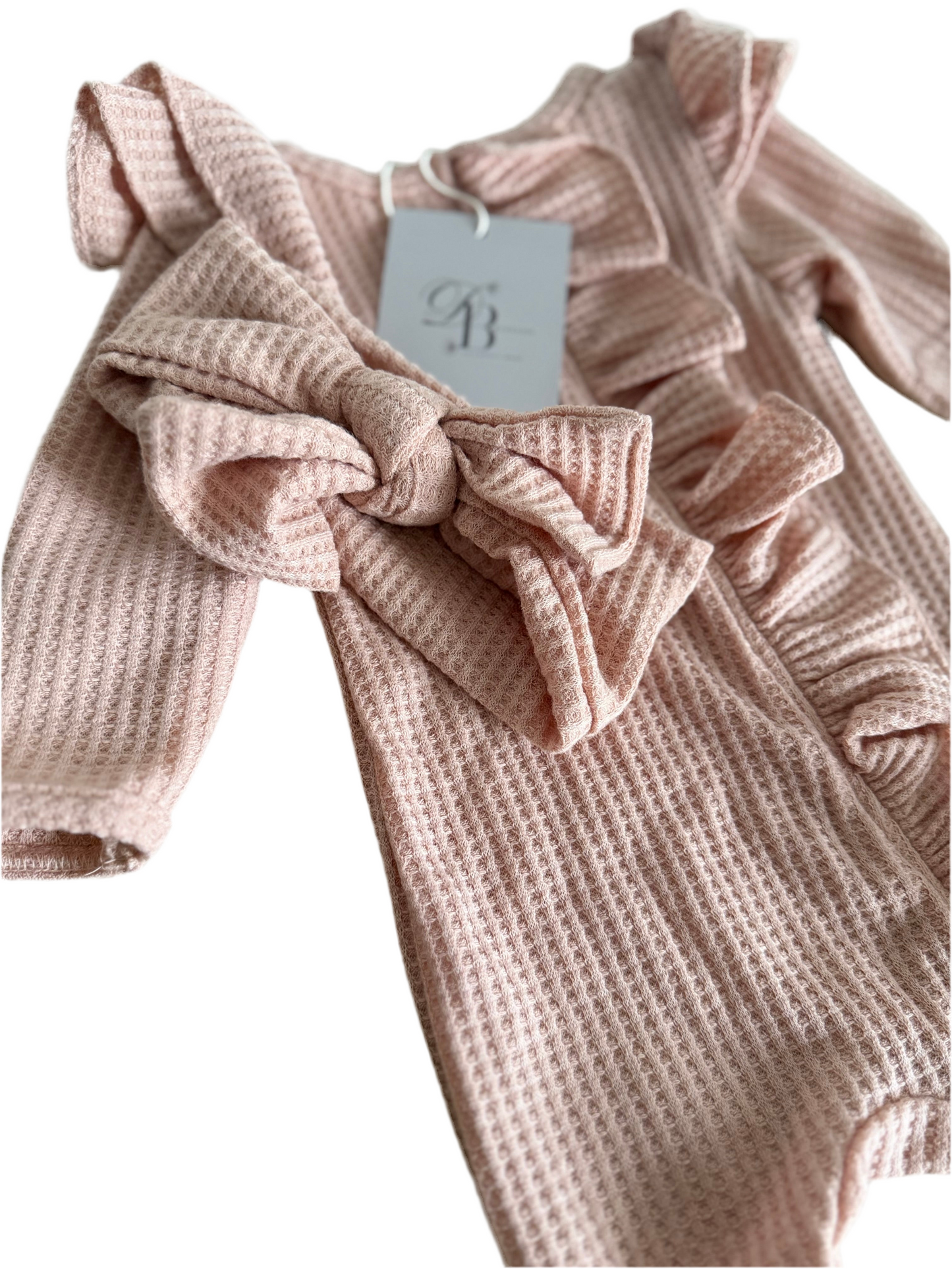 Ruffle set with matching headband