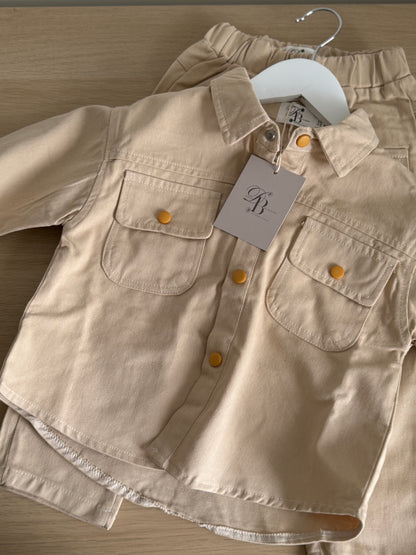 Two piece jacket and pants