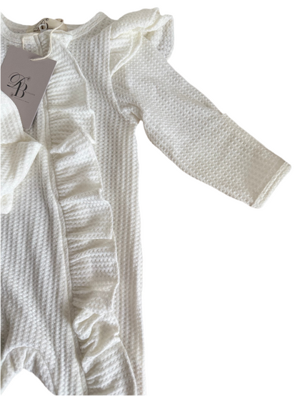 Ruffle set with matching headband