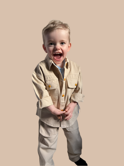 Two piece jacket and pants