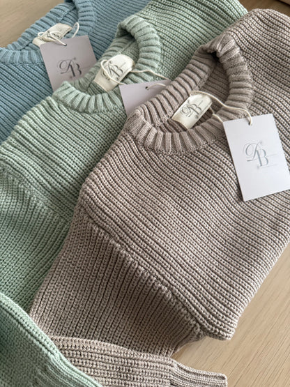 Chunky spring knit jumper